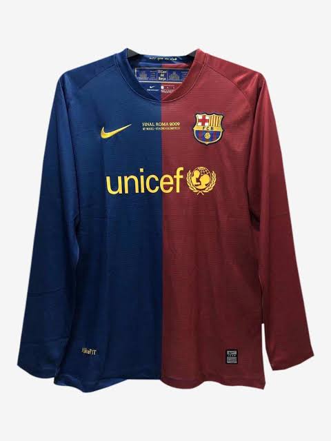 Barcelona 2008/09 Retro “Messi”  - Embroided Logos - Size : M & L - Premium Quality
